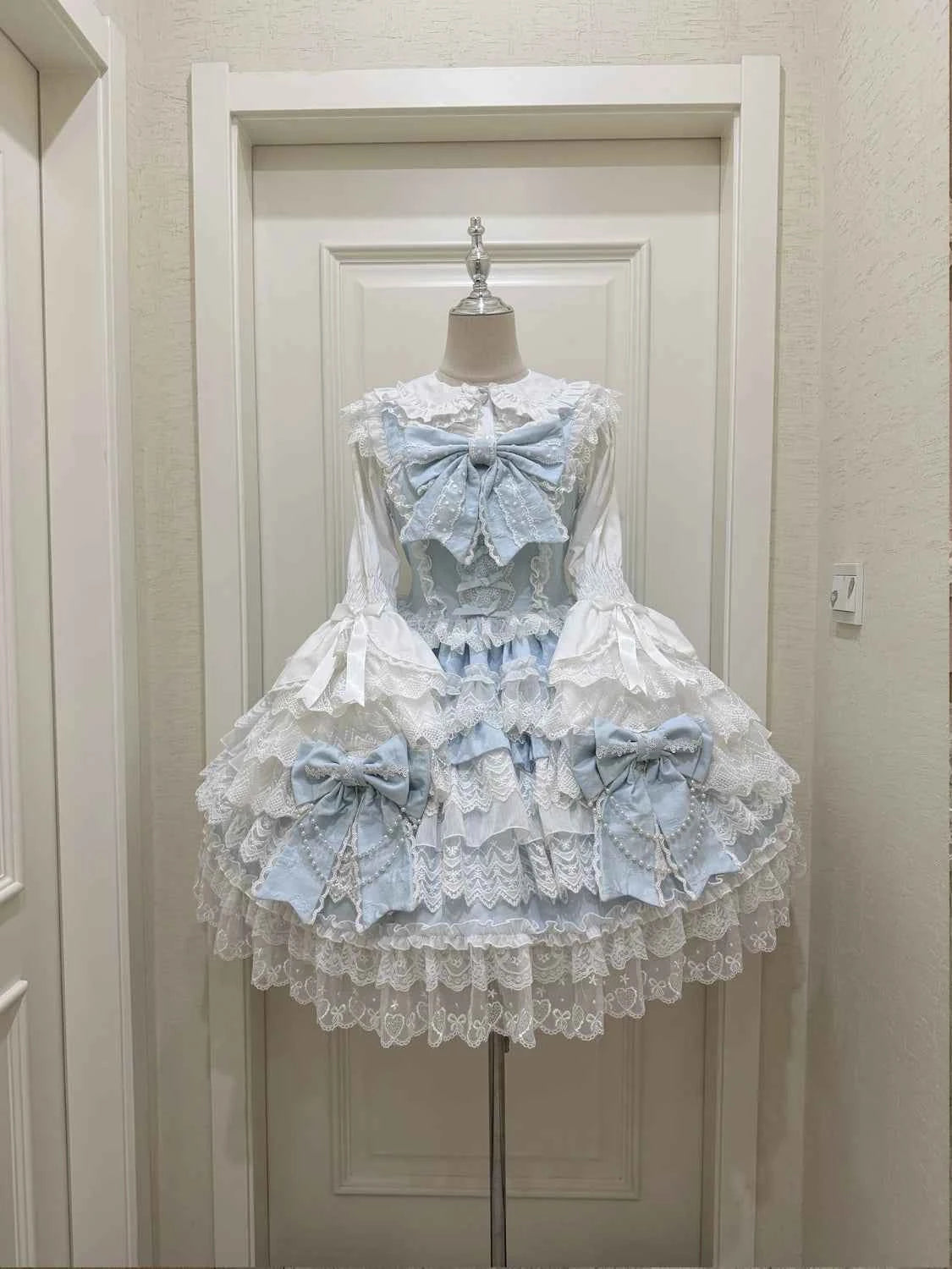 Women's Pink Lolita Dress Cape Set New Spring Women's Sweet Girl Lace Princess Jsk Cake Dress Fairy Suspender Dress Shirt Outfit