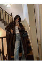 Lautaro Women's Long Faux Mink Fur Coat - Thick Warm Winter Overcoat