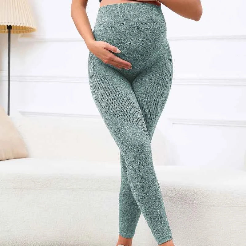 Pregnant Women's Thin Bottoming Pants Spring And Summer New Maternity High Elastic Belly Support Pants