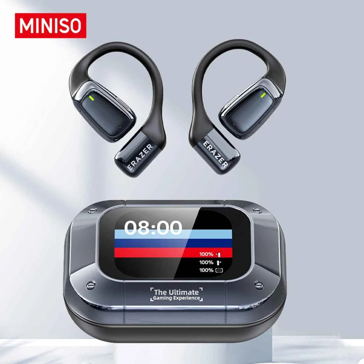 HTC NE25 Bluetooth V5.4 Headphones Wireless LED Digital Display Earphones Noise Reduction Headset New Super Long Endur