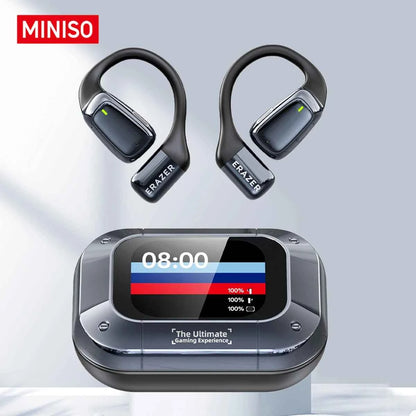 HTC NE25 Bluetooth V5.4 Headphones Wireless LED Digital Display Earphones Noise Reduction Headset New Super Long Endur