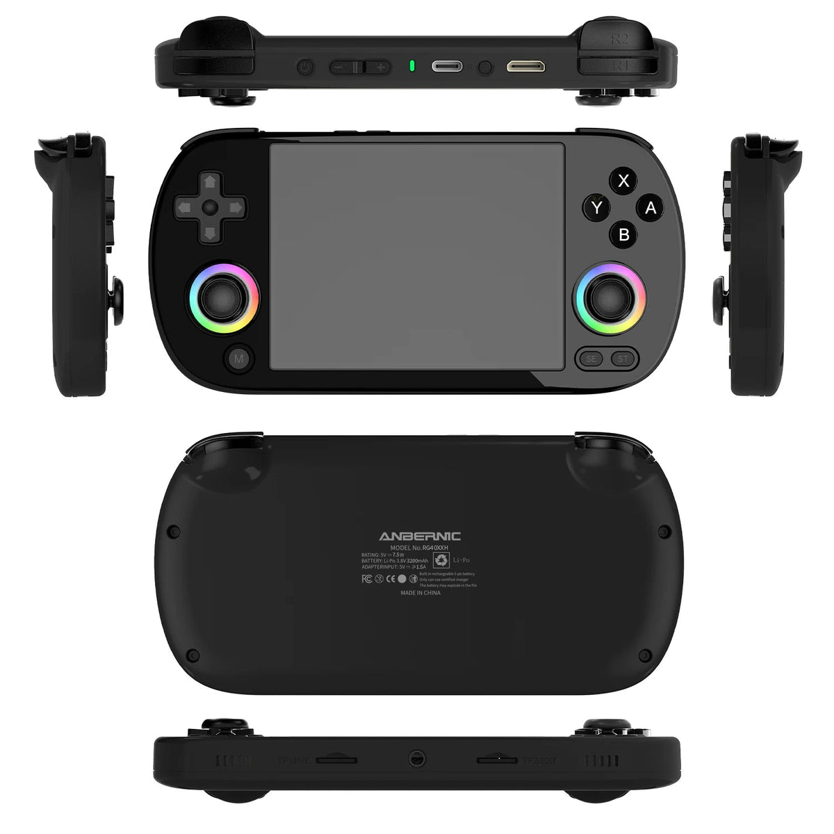 ANBERNIC RG40XX H Handheld Game Console Linux 64-bit System 4.0 inch IPS 3200mAh Retro Video Gaming Console 64G 5000+ Games Gift SS69