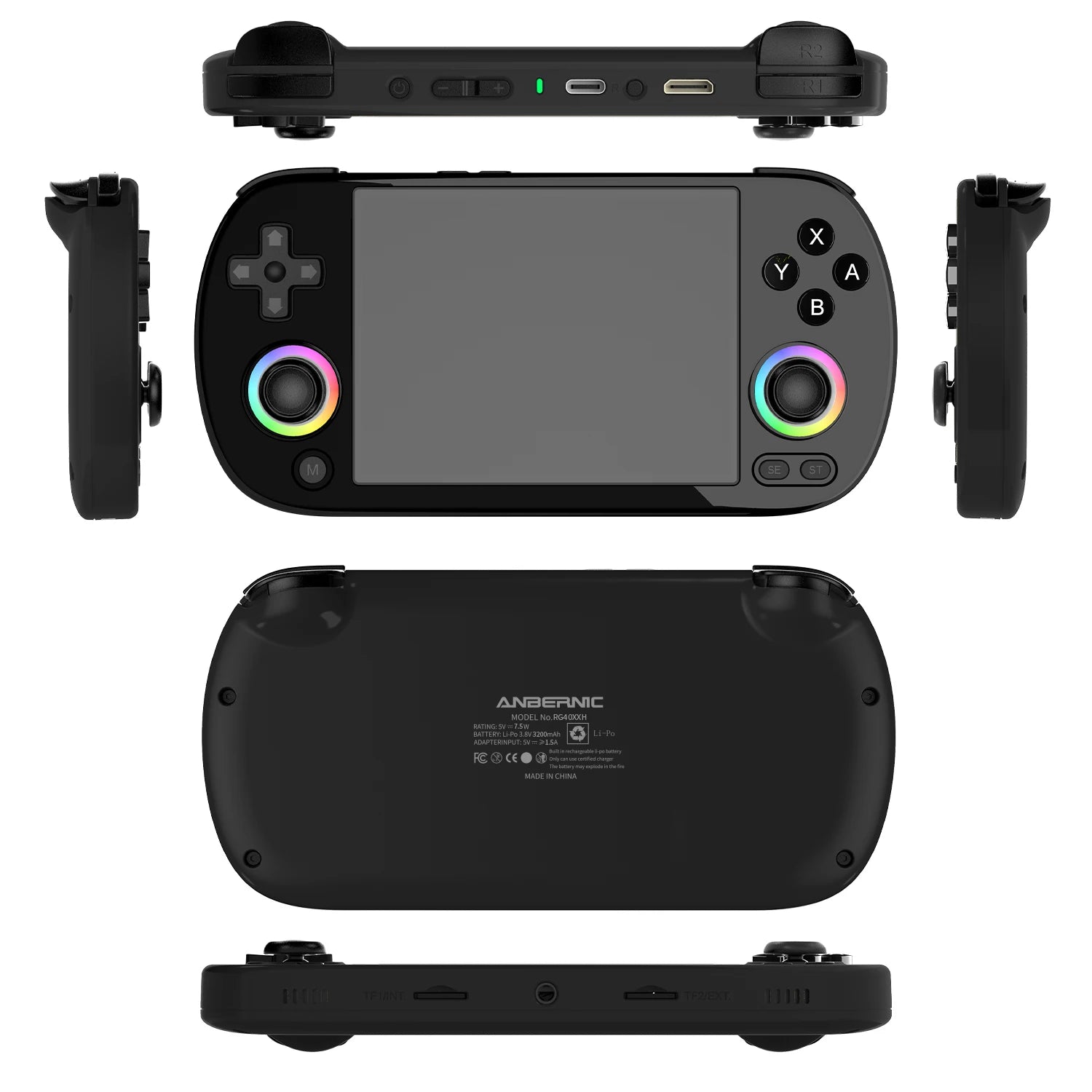 ANBERNIC RG40XX H Handheld Game Console Linux 64-bit System 4.0 inch IPS 3200mAh Retro Video Gaming Console 64G 5000+ Games Gift SS69