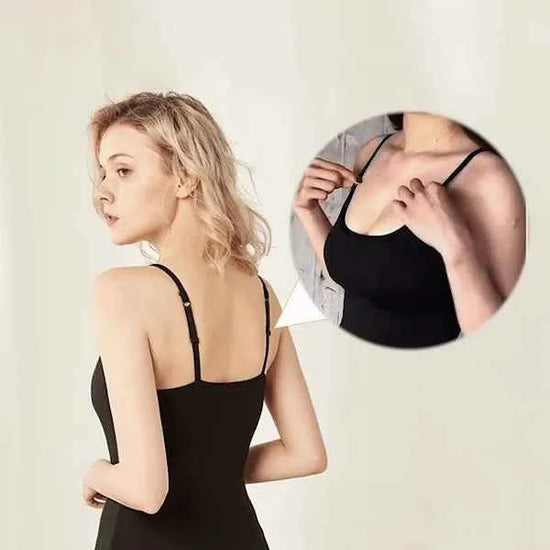 Cami Bra – Women's Camisole With Built In Padded Bra Vest Dropshipping As Seen on Tiktok Pink Top For Women Pajamas Home Wear