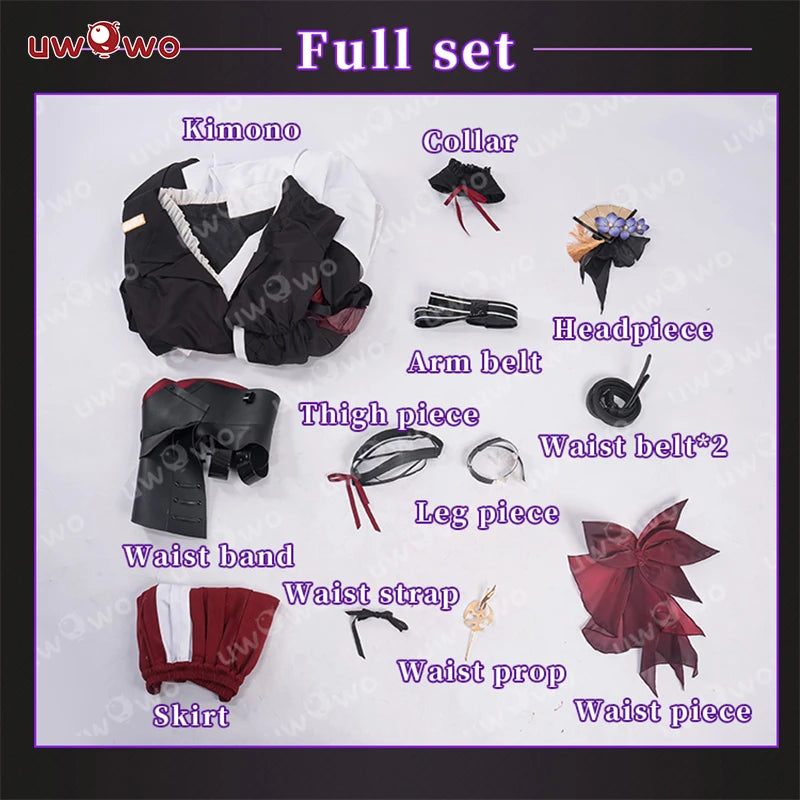 LAST BATCH UWOWO Game Genshin Impact Baal Raiden Shogun Detective Fanart Casual Cosplay Costume S-3XL Halloween Costume