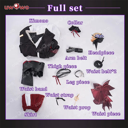 LAST BATCH UWOWO Game Genshin Impact Baal Raiden Shogun Detective Fanart Casual Cosplay Costume S-3XL Halloween Costume