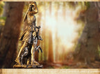 Moon Goddess Resin Statue 27cm Celestial Altar Decor