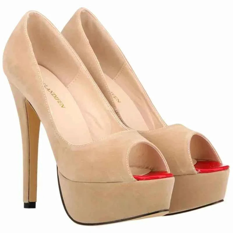 Women Platform Sandals Stilettos Sexy Stripper Pole Dance High Heels Pumps Peep Toe Ladies Nighclub Party Black Wedding Shoes