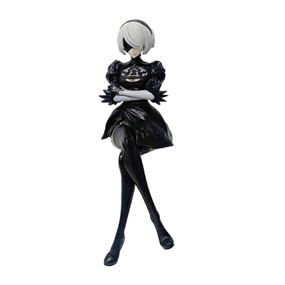 13-15CM NieR:Automata Yorha No. 2 Type B PVC Anime Action Figures Model Collection Ornament Anime Cartoon Model Toy Gift SS69 8.69 01-No box