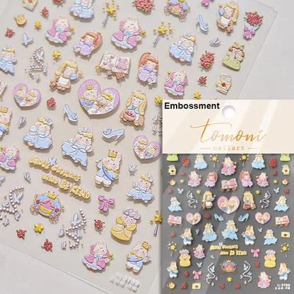 Cute Jelly Pink Cat Paw Print Nail Sticker Kawaii Pink Black Cat Claw 5D Embossed Self-Adhesive Nail Art Sticker Nail Art Decal SS69 7.69 TO3789