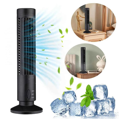 LED Tower Fan Bladeless Tower Fan 90 Degree Oscillating Quiet Portable USB Electric Desk Fan with Light for Home Bedroom Office