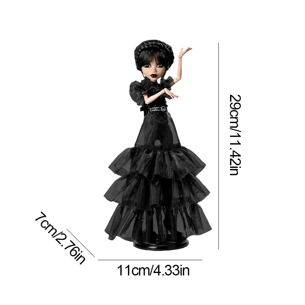 New Wednesday Addams Figure Cute Toy Addams Family Doll Room Decoration Model Children's Soothing Toys Birthday Christmas Gift SS69