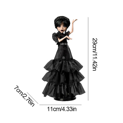 New Wednesday Addams Figure Cute Toy Addams Family Doll Room Decoration Model Children's Soothing Toys Birthday Christmas Gift SS69