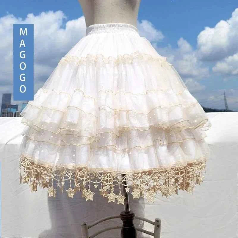 MAGOGO Christmas Lolita Dress Kawaii Costume Red Cloak Soft Sister Long Sleeve Party OP Victorian Dress Japanese Lolita Clothing