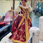 Italian Renaissance Borgia Costume 17th Century Gorgeous Baroque Queen Red Wedding Dress Tudor Elizabethan Duchess Ball Gown