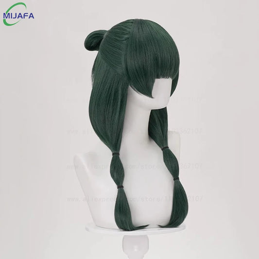 Maomao Cosplay Wig The Apothecary Diaries Dark Green Heat Resistant Fiber