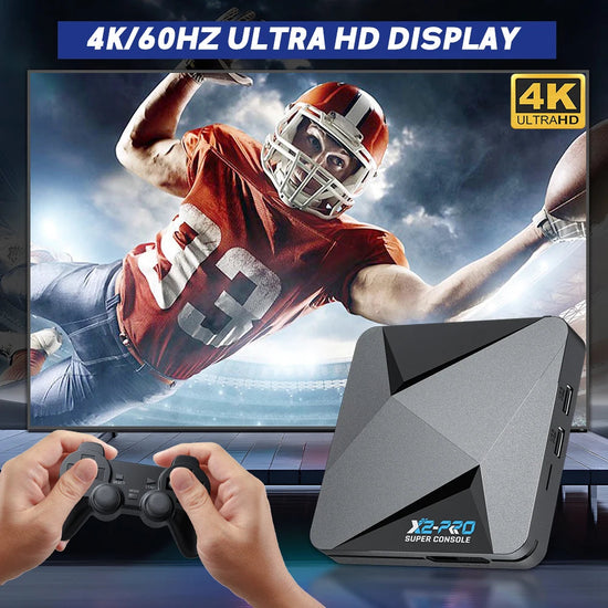 KINHANK Retro Video Game Console Super Console X2 Pro with 90000 Video Games for PS1/DC/MAME/SS with Gamepad Kid Gift Game Box SS69