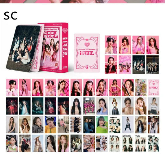 KPOP 55cards/set (G) I-DLE Album Card I FEEL Album GIDLE Ye Shuhua MINNIE Printed Photo Card LOMO Card Gift For Girls Collection SS69 7.69 SC-5-GD03
