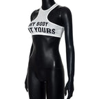 Summer Fashion Sexy Clashing Colors Women Clothing Casual Slim Hollow Round Neck Sleeveless Tank Top Women Monogram Y2k Top