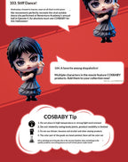Hot Toys Wednesday Dance Version Cosbaby(S) Mini Collectible Figure Desktop Decoration Toy Fans Collect Halloween Holiday Gift