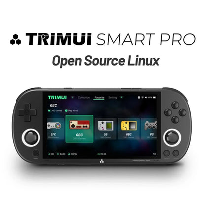 Trimui Smart Pro Handheld Game Console 4.96''IPS Screen Linux System Joystick RGB Lighting Smartpro Retro Video Game Player Gift SS69