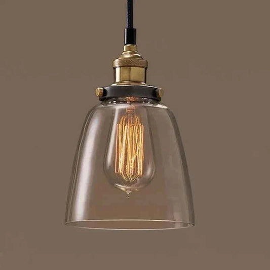 The Nordic Loft Modern Bedroom Pendant Lamp with Clear Gray Amber Vintage Pendant Lights Dining Glass Hanging Light Fixtures