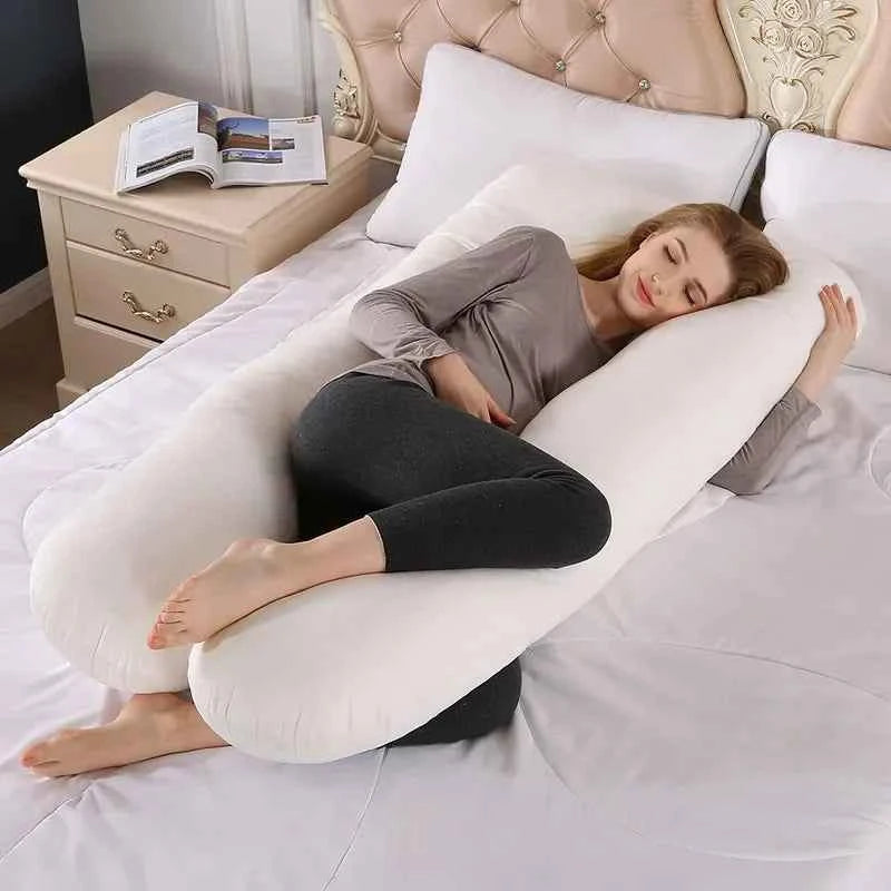 Soft Fleece Pregnant Pillow Gravida U Type Lumbar Pillow Multi Function Side Protect Cushion for Pregnancy Women Dropshipping