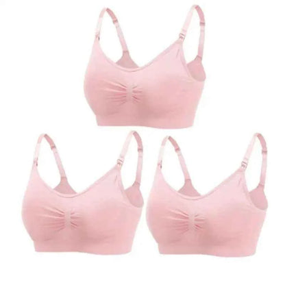 3pcs/Set High Quality Maternity Nursing Bras Cotton Breastfeeding Pregnant Underwear Seamless Large Size Breathable Bra Push Up