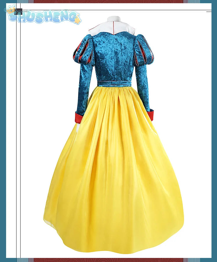 New Movies of 2025 Snow White cosplay Costume Adult and Child Sizes Fairy Tale Sweet Princess Dress Halloween Ball Woman Uniform - SS69