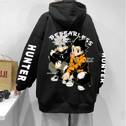 Hunter X Hunter Japan Anime Men Women Hoodies Killua Zoldyck Gon Harajuku Unisex Pullover Casual Plus Size Sweatshirt Streetwear SS69