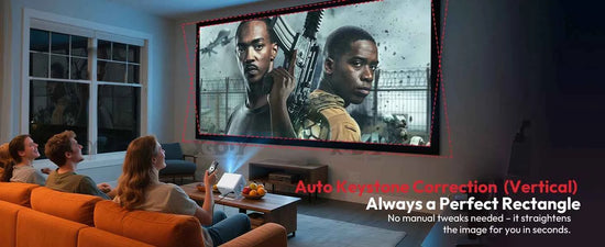 XGODY Gimbal N6 Pro 4K Projector Netflix Officially 700 Ansi Native 1080P Auto Focus Whale OS TV for Movie Home Theater