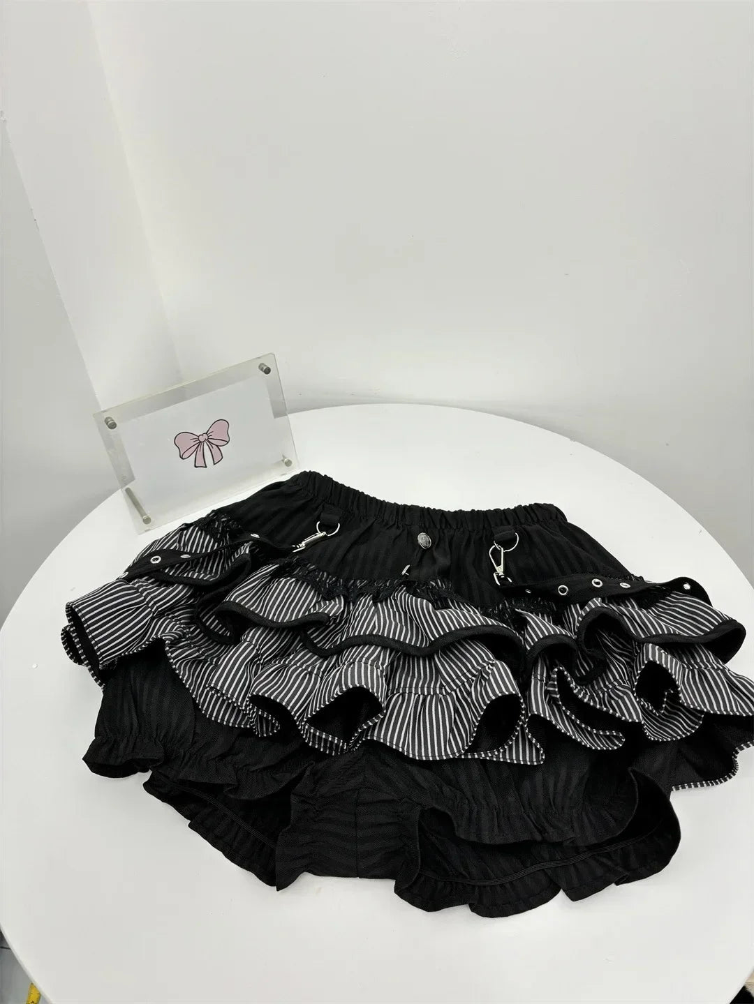 Japanese Sweet Y2k Elegant 2 Piece Set Woman Long Sleeve Chic Blouse+ Mini Ruffle Skirt Female Korea Style Rave Birthday Outfits SS69