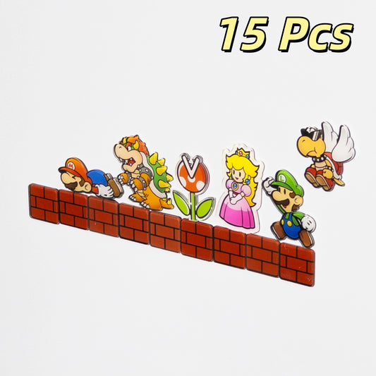 Cartoon Bros Fridge Magnet Home Kitchen Convenience Sticker Anime Photo Message Board Refrigerator Magnetic Stickers Home Dec