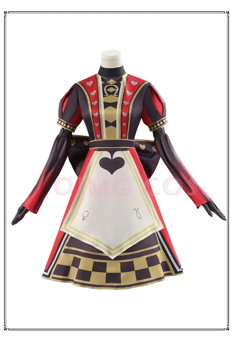 Alice Cosplay Costume Set Women Polyester Anime Game Character Outfit