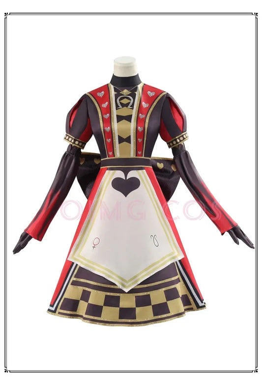 Alice Cosplay Costume Set Women Polyester Anime Game Character Outfit