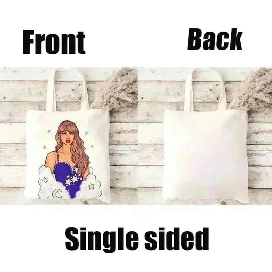 Wicked The Musical Canvas Tote Bag Glinda Elphaba Inspired Musical Lover Gifts Shopping Bag Musical Theater Fans Gift Handbag