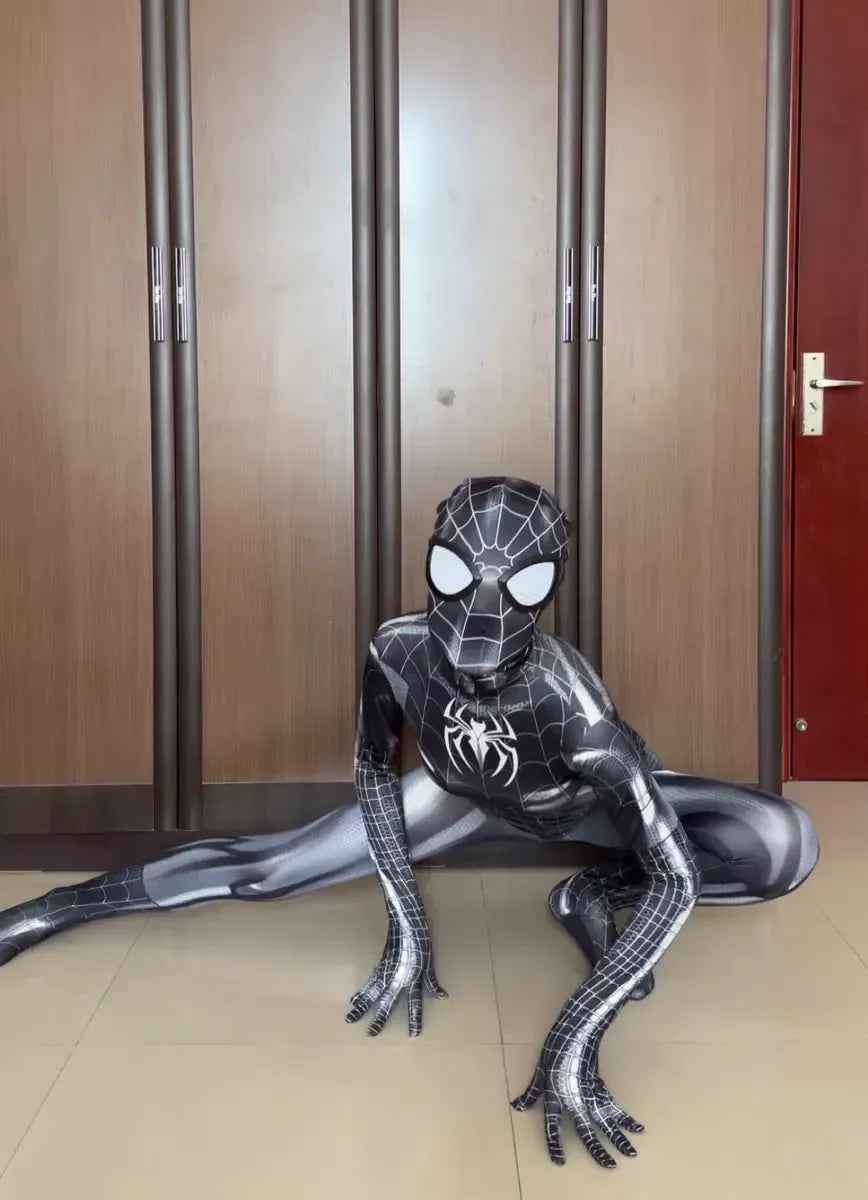 Sexy Black Cat Superhero Cosplay Costume For Spider Women Halloween Costume Christmas Tight 3d Printing Jumpuit Bodysuit Toys