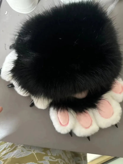 SS69 Animal Claw Mittens Fleece Kigurumi Gloves for Cosplay and Costume