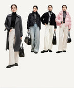 SENTUBILA Women's 100% Wool Long Wrap Coat with Belted Waist