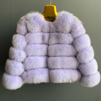 Winter Women's Cold Coat Top Fox Jackets For Women clothing Natural Real fox Fur Jacket Coats For Women Fur Jacket In Promotion