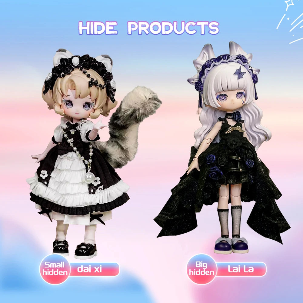 New Come4free Miniy The Jungle Book Series Ob11 1/12 Bjd 20cm Movable joint doll Anime Figures Dolls Mystery Box Boy Girls Gifts SS69