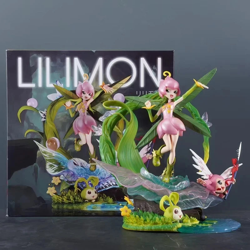 New Digimon Adventure Lilimon Tanemon Action Figure 19cm Model Statue Collection Desktop Decoration Ornament Toys Birthday Gifts SS69