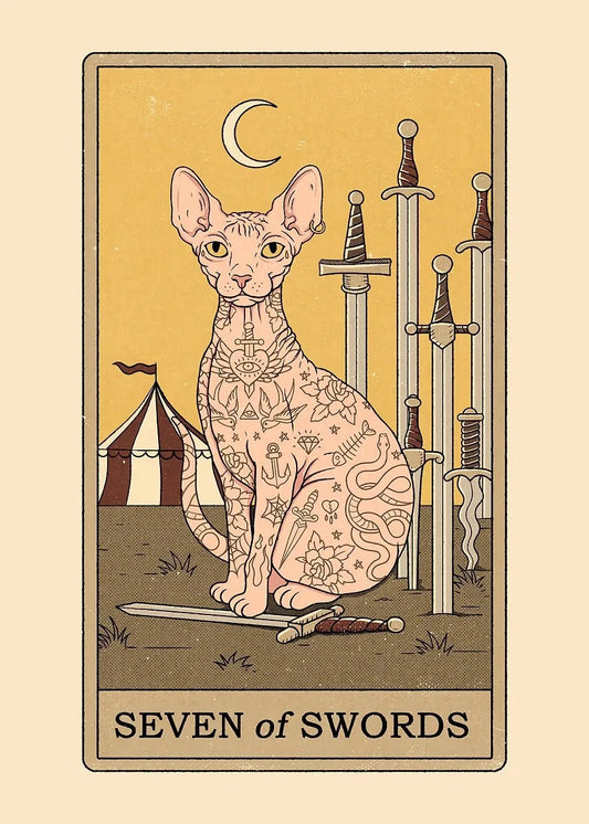 Vintage Cat Card Art Poster Canvas Printing Fashion House Home Furnishings Rural Villas Decoration Aesthetics Natural Canvas Art SS69 21.69 50X70cm Unframed / 11