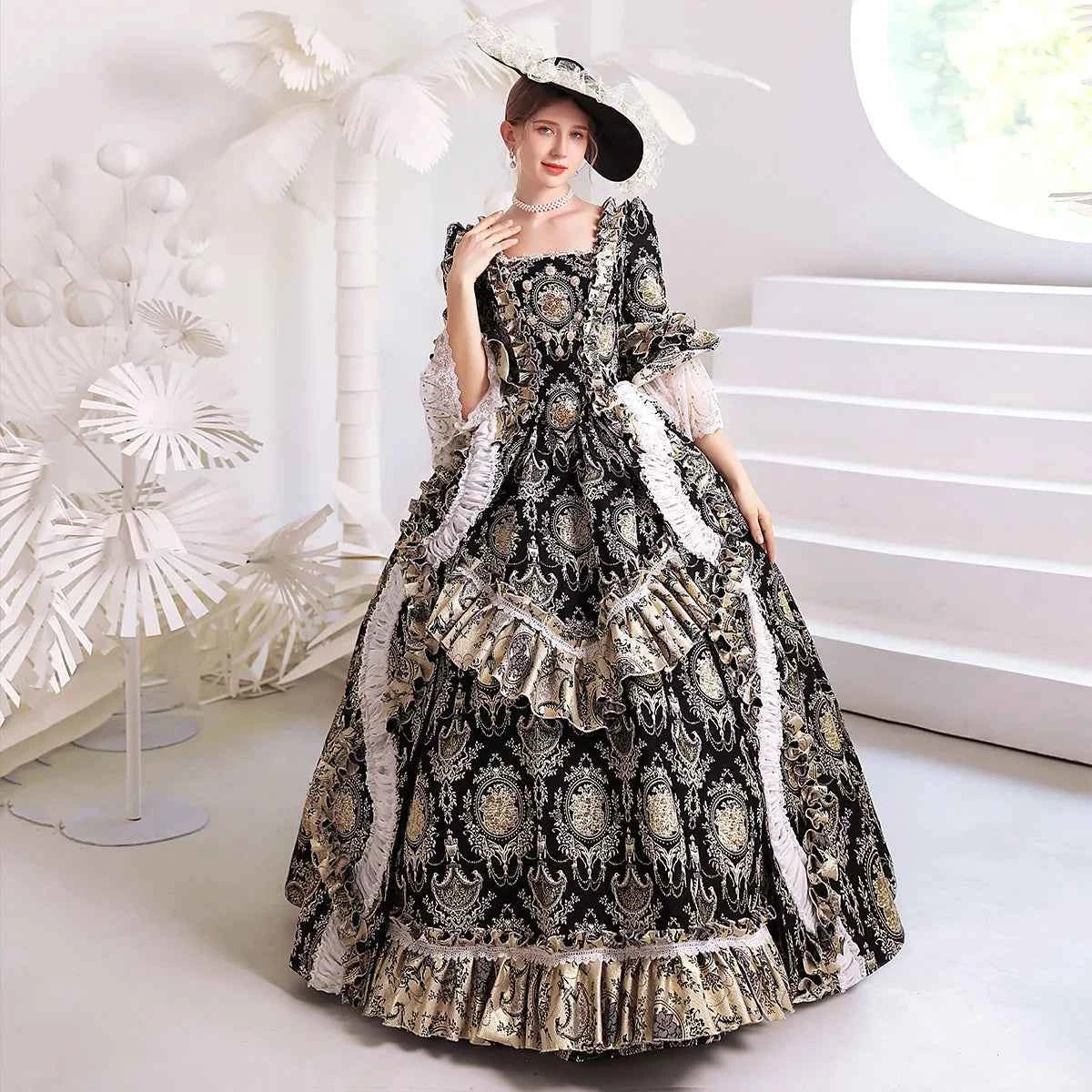 New Victorian Masquerade Ball Gown for Women, 18th Century, Marie Antoinette Costume, Historical Theater Clothing, Party Dress