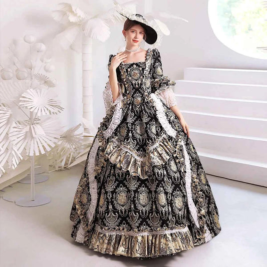 New Victorian Masquerade Ball Gown for Women, 18th Century, Marie Antoinette Costume, Historical Theater Clothing, Party Dress