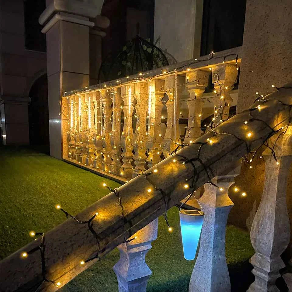 Christmas Decor Lights for Home Village 2024 24V LED String 20m 30m Fairy Garland for Chrismas Tree Country Yard Garden Wedding