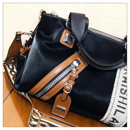 2022 New Female Fashion Brand Shoulder Bag Luxury Vintage Leather Handbag Women Medium Size Daily Work Boston Bag Messenger Bags
