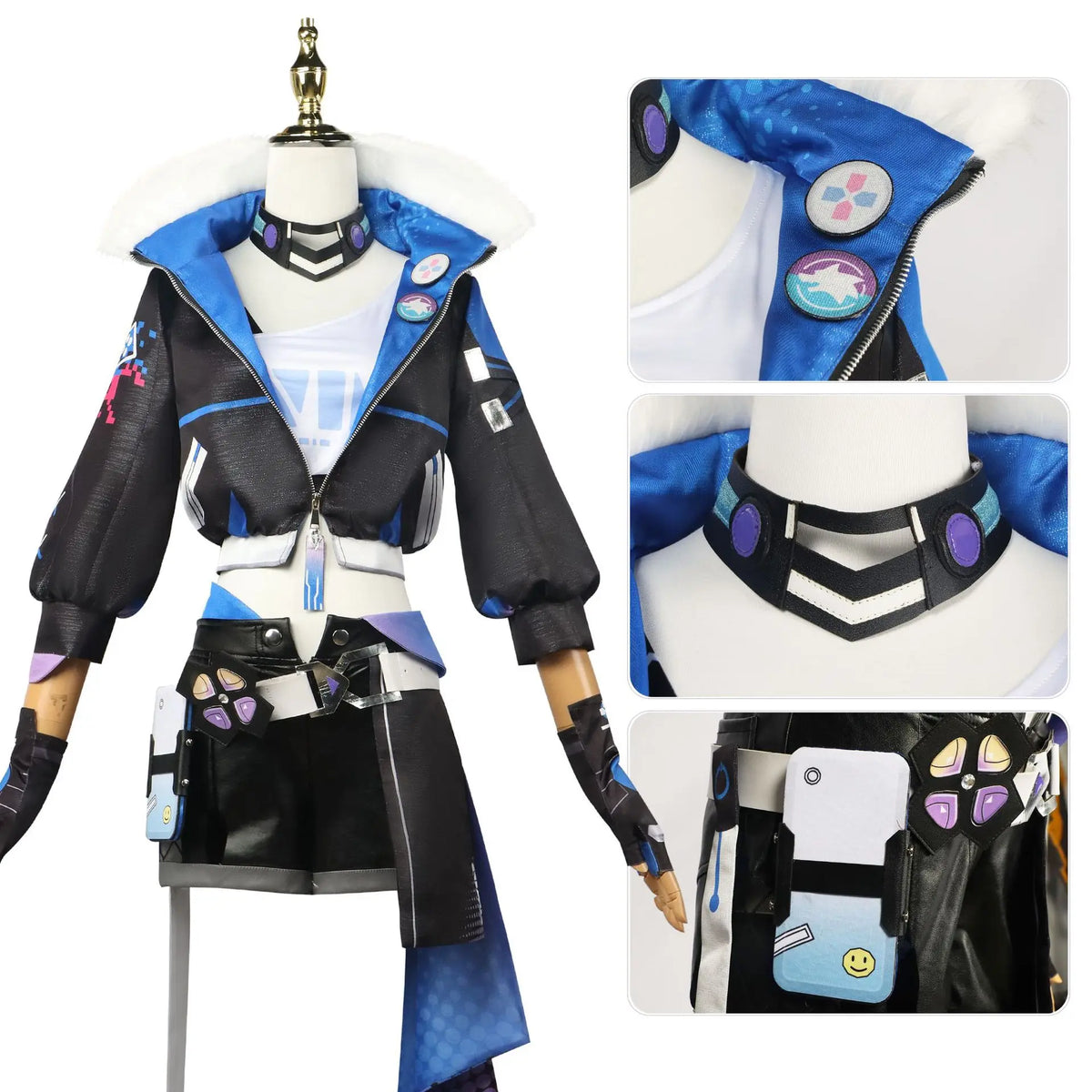 Silver Wolf Honkai Star Rail Cosplay Costume - Unisex Polyester Uniform