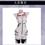 Ayanami Rei Anime Cosplay Costume Set with Shoulder Armor