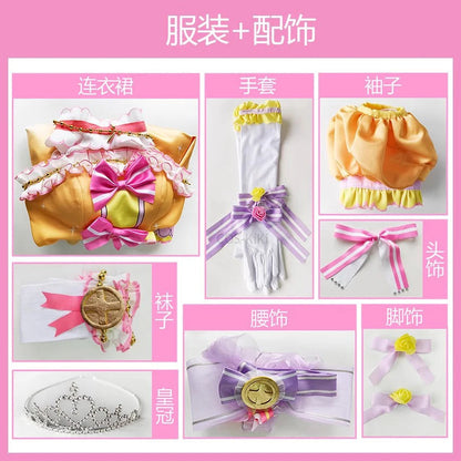 COS-KiKi Anime Lovelive Aqours Tojo Nozomi/Nishikino Maki All Members Fireworks Awakening Lolita Singing Suit Cosplay Costume SS69 204.69 Kousaka Honoka / Custom size / lovelive